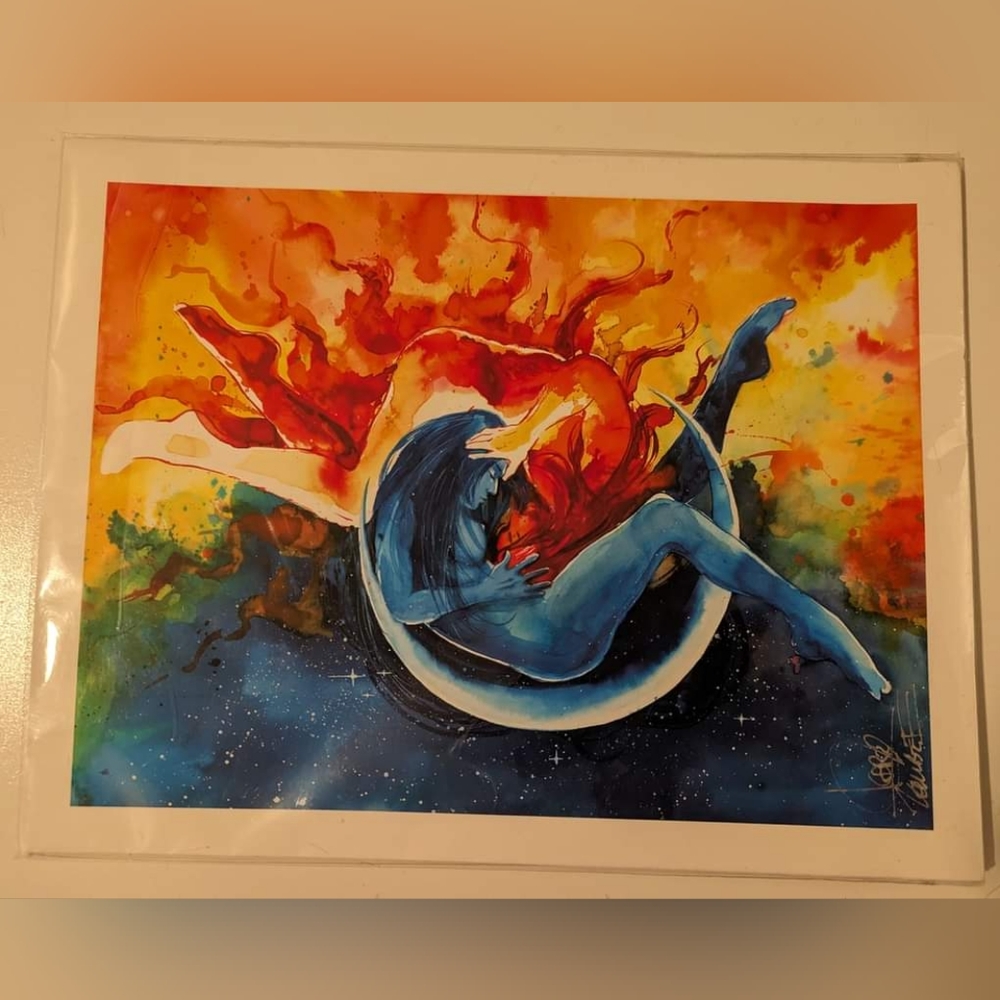 Lora Zombie "Sun and Moon"  Unframed Print